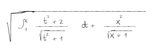 Example of a formula rendered with the custom font