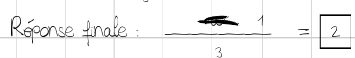 Example of a correction rendered as a strike through